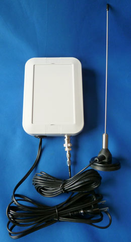 独立した受信アンテナ付属の特定小電力無線受信機