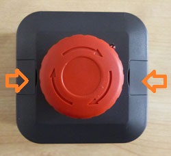 防水タイプの無線発信器内蔵押しボタン