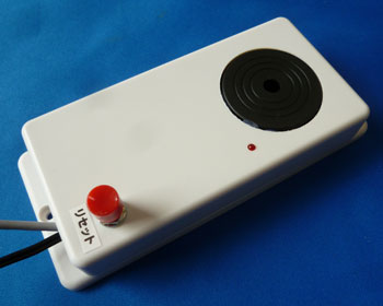 タイマーカウントリセットボタン付き警報機の製作例、タイマー作動型閉め忘れ防止センサー